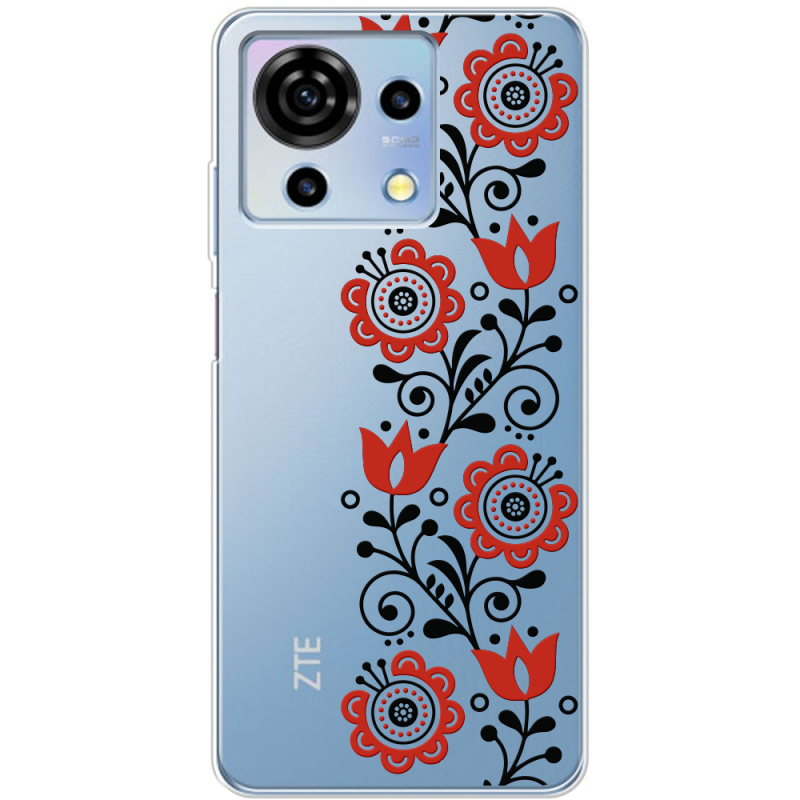 Прозрачный чехол BoxFace ZTE Blade V50 Vita Ethno Ornament