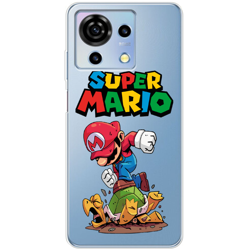 Прозрачный чехол BoxFace ZTE Blade V50 Vita Super Mario