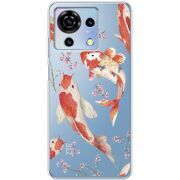 Прозрачный чехол BoxFace ZTE Blade V50 Vita Japanese Koi Fish