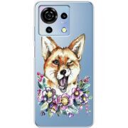 Прозрачный чехол BoxFace ZTE Blade V50 Vita Winking Fox