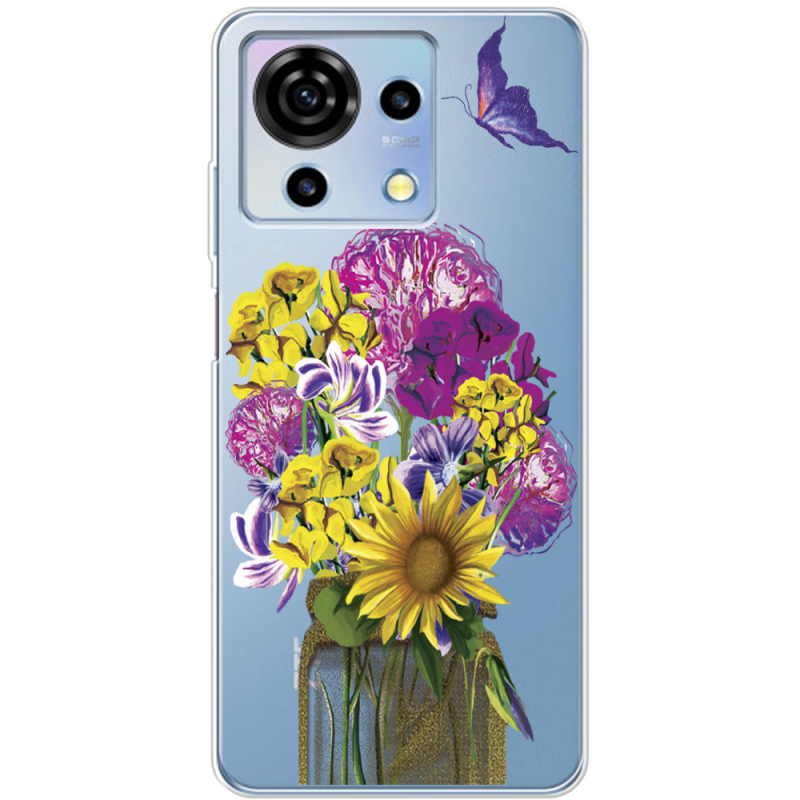 Прозрачный чехол BoxFace ZTE Blade V50 Vita My Bouquet