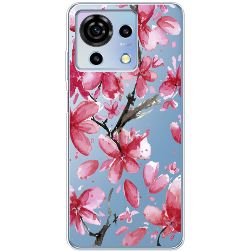 Прозрачный чехол BoxFace ZTE Blade V50 Vita Pink Magnolia