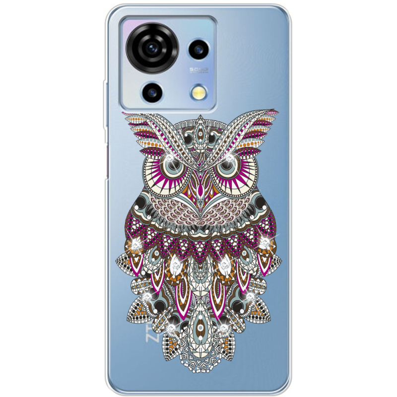 Чехол со стразами ZTE Blade V50 Vita Owl