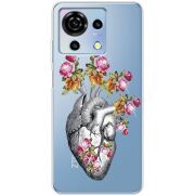 Чехол со стразами ZTE Blade V50 Vita Heart