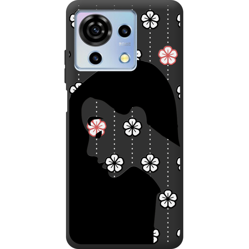 Черный чехол BoxFace ZTE Blade V50 Vita Flower Hair