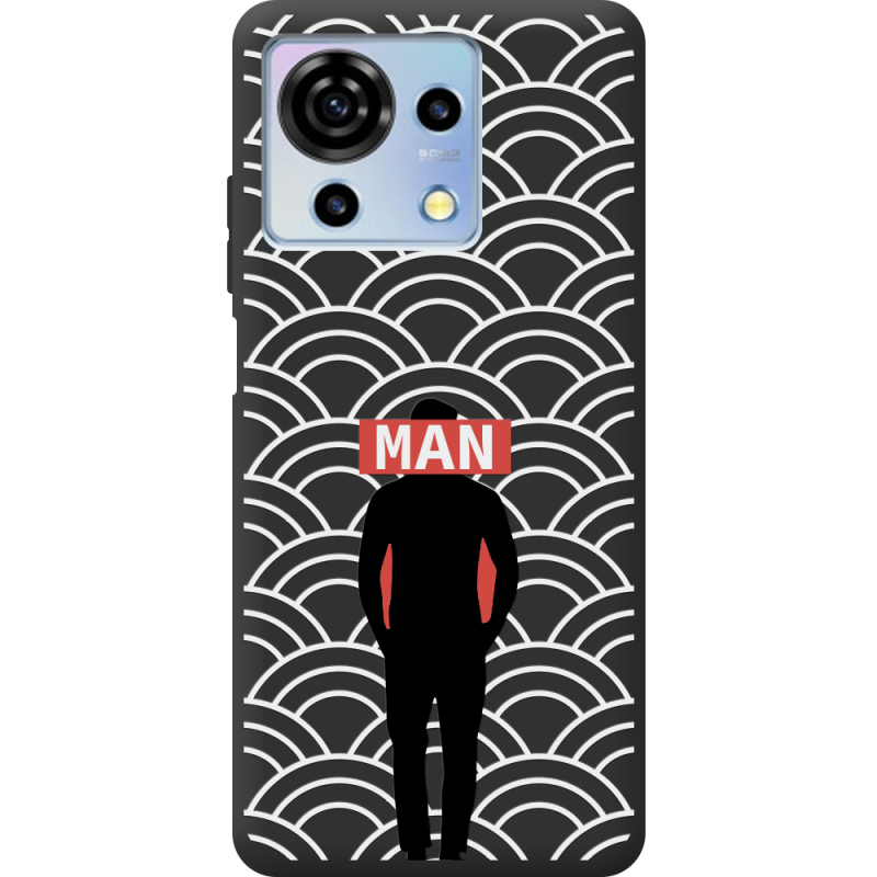 Черный чехол BoxFace ZTE Blade V50 Vita Man Pattern