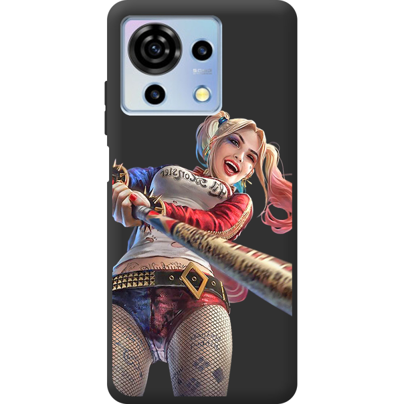 Черный чехол BoxFace ZTE Blade V50 Vita Happy Harley Quinn