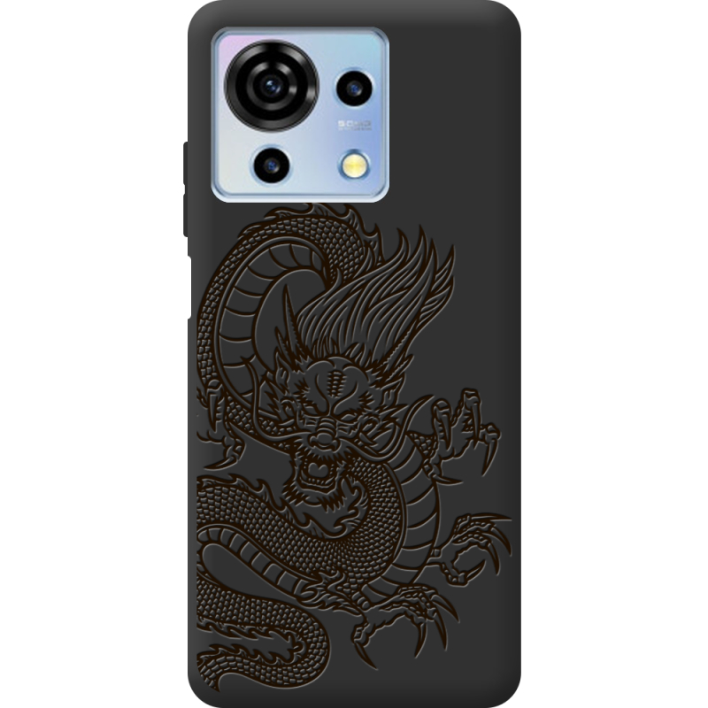 Черный чехол BoxFace ZTE Blade V50 Vita Chinese Dragon