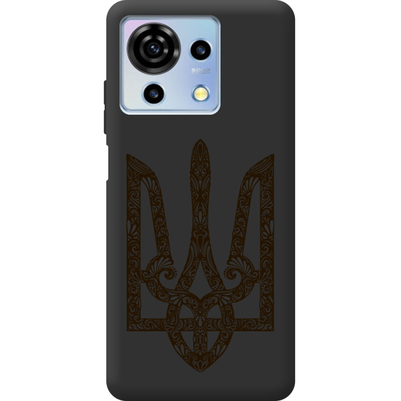 Черный чехол BoxFace ZTE Blade V50 Vita Ukrainian Trident