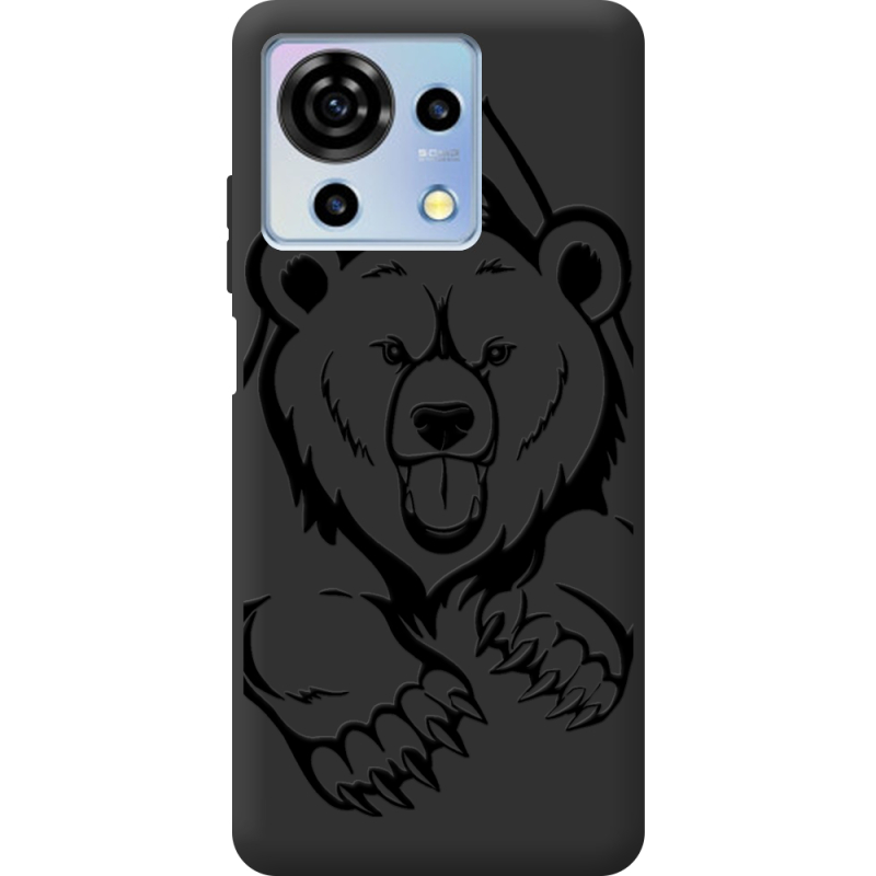 Черный чехол BoxFace ZTE Blade V50 Vita Grizzly Bear