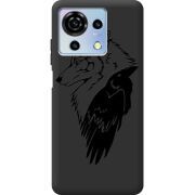 Черный чехол BoxFace ZTE Blade V50 Vita Wolf and Raven