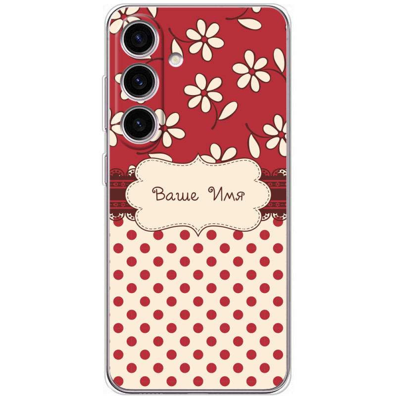 Чехол BoxFace Samsung Galaxy S24 Именной Polka Dots