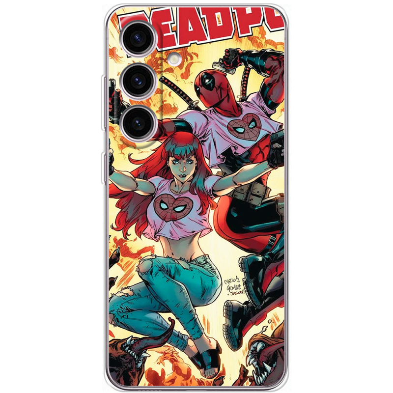 Чехол BoxFace Samsung Galaxy S24 Deadpool and Mary Jane