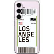 Прозрачный чехол BoxFace Samsung Galaxy S24 Ticket Los Angeles