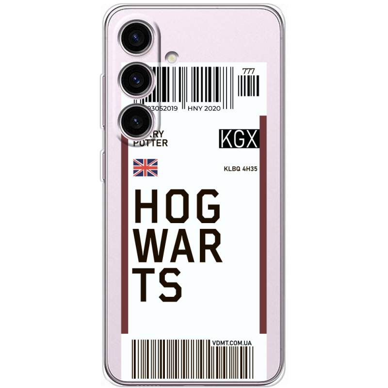 Прозрачный чехол BoxFace Samsung Galaxy S24 Ticket Hogwarts