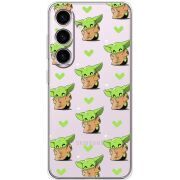 Прозрачный чехол BoxFace Samsung Galaxy S24 Pattern Baby Yoda