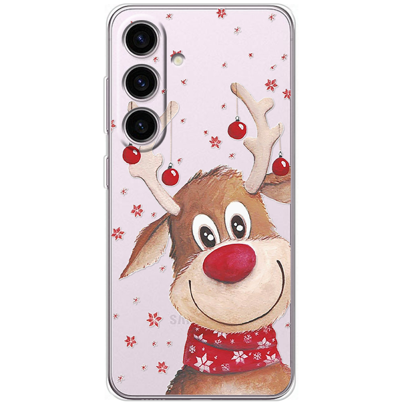 Прозрачный чехол BoxFace Samsung Galaxy S24 Winter Deer