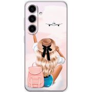 Прозрачный чехол BoxFace Samsung Galaxy S24 Travel Girl