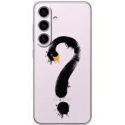 Прозрачный чехол BoxFace Samsung Galaxy S24 Swan question