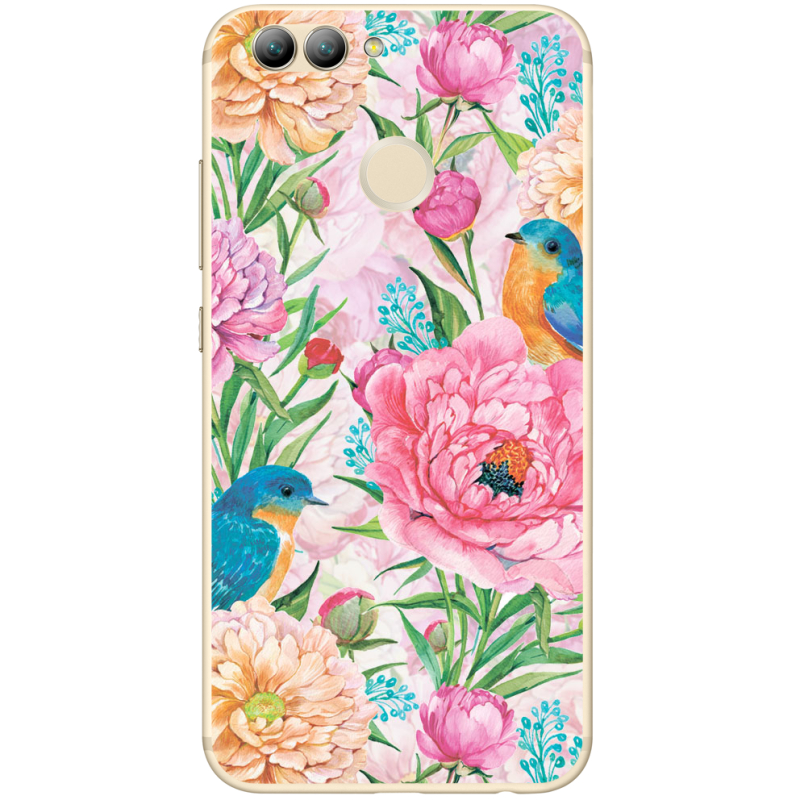 Чехол Uprint Huawei Nova 2 Birds in Flowers