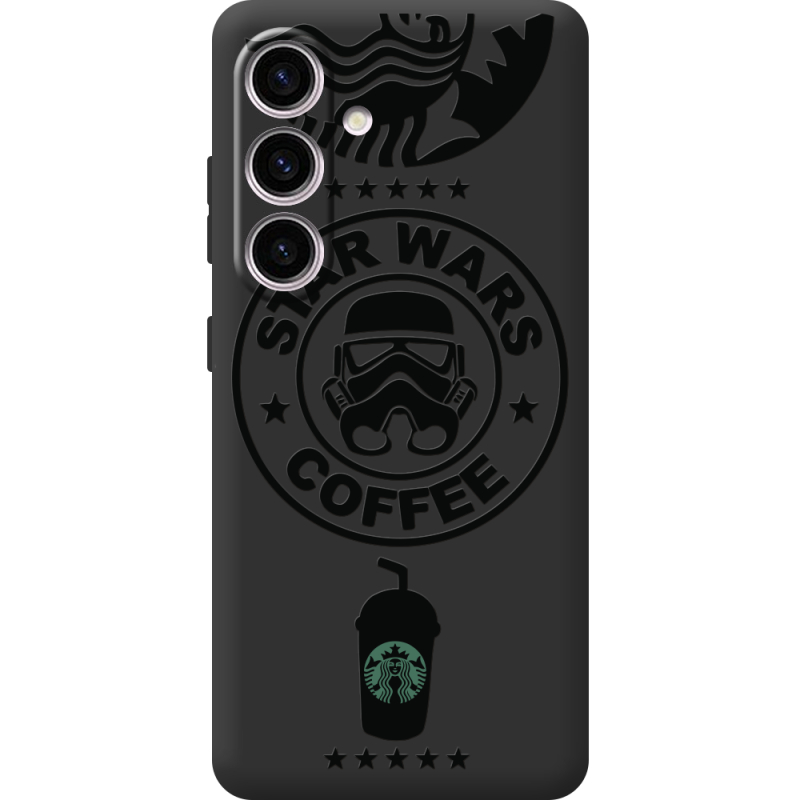 Черный чехол BoxFace Samsung Galaxy S24 Dark Coffee