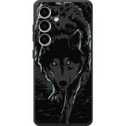 Черный чехол BoxFace Samsung Galaxy S24 Wolf