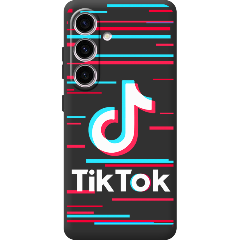 Черный чехол BoxFace Samsung Galaxy S24 Tik Tok