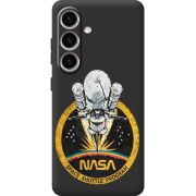 Черный чехол BoxFace Samsung Galaxy S24 NASA Spaceship