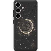 Черный чехол BoxFace Samsung Galaxy S24 Moon