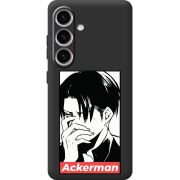Черный чехол BoxFace Samsung Galaxy S24 Attack On Titan - Ackerman