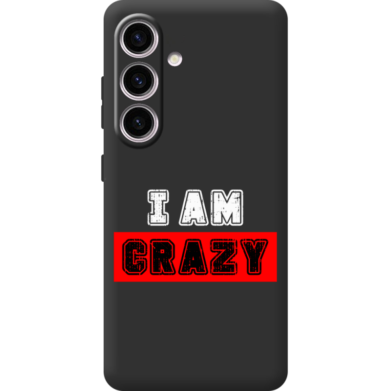 Черный чехол BoxFace Samsung Galaxy S24 I'm Crazy