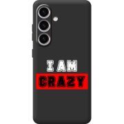 Черный чехол BoxFace Samsung Galaxy S24 I'm Crazy
