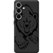 Черный чехол BoxFace Samsung Galaxy S24 Grizzly Bear