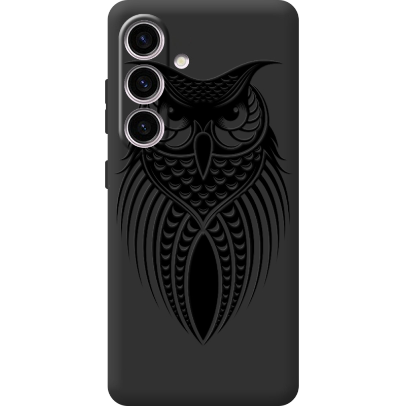 Черный чехол BoxFace Samsung Galaxy S24 Owl