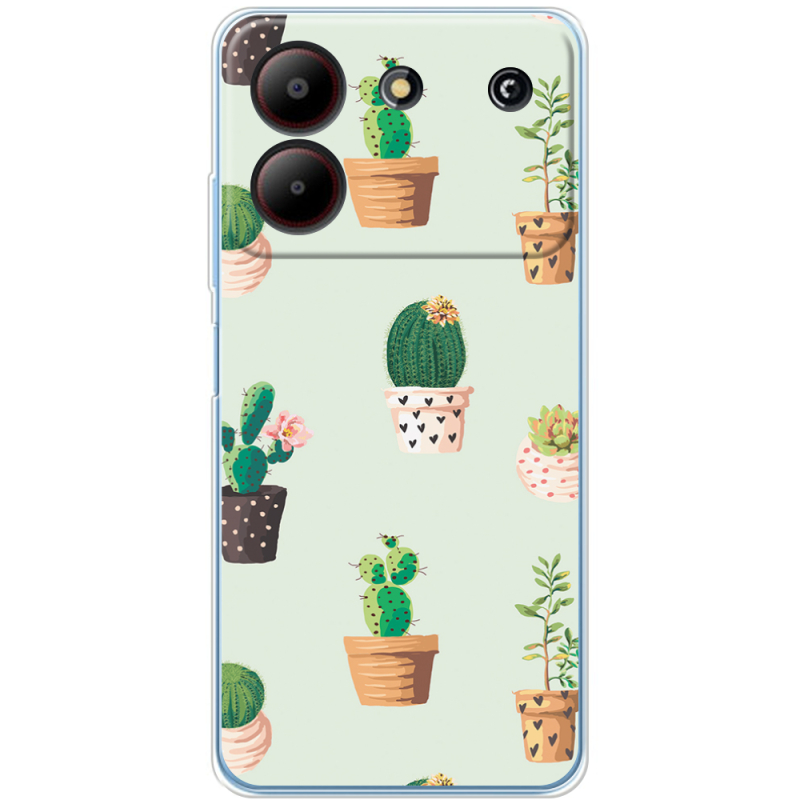 Чехол BoxFace ZTE Blade A54 L-green Cacti