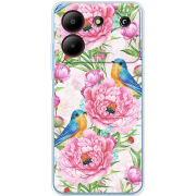 Чехол BoxFace ZTE Blade A54 Birds and Flowers