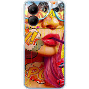 Чехол BoxFace ZTE Blade A54 Yellow Girl Pop Art