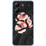 Чехол BoxFace ZTE Blade A54 Snake Rose