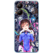 Чехол BoxFace ZTE Blade A54 Overwatch D.VA