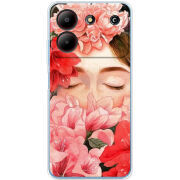 Чехол BoxFace ZTE Blade A54 Girl in Flowers