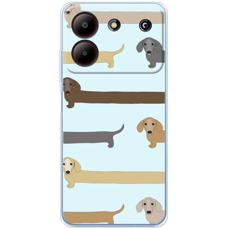 Чехол BoxFace ZTE Blade A54 Dachshund