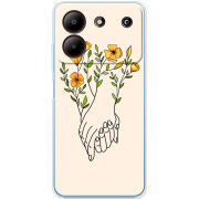 Чехол BoxFace ZTE Blade A54 Flower Hands