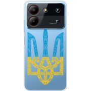 Прозрачный чехол BoxFace ZTE Blade A54 Gold Trident