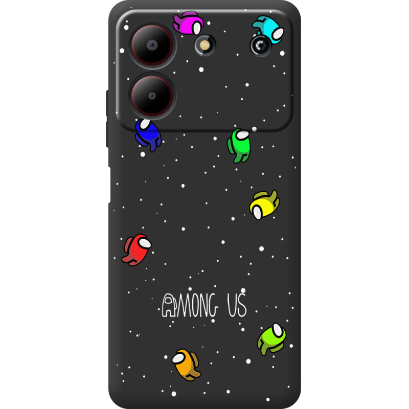 Черный чехол BoxFace ZTE Blade A54 Among Us Invisible