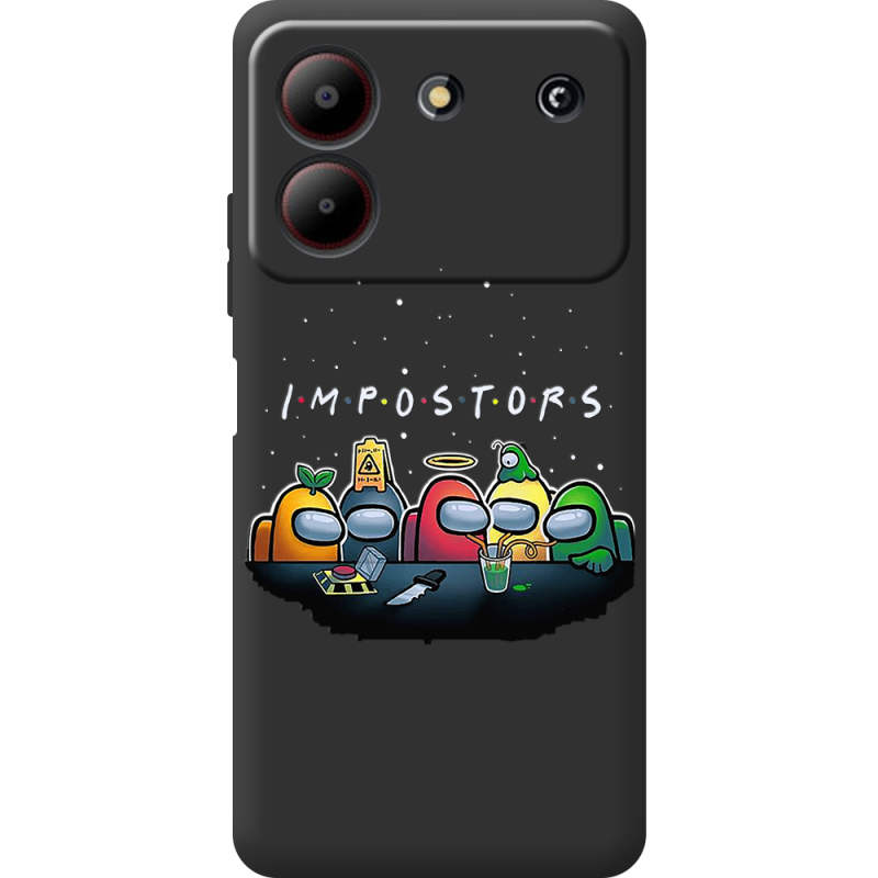 Черный чехол BoxFace ZTE Blade A54 Among Us Impostors