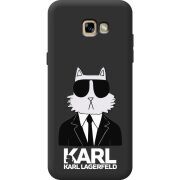 Черный чехол Uprint Samsung A720 Galaxy A7 2017 Cat in Black