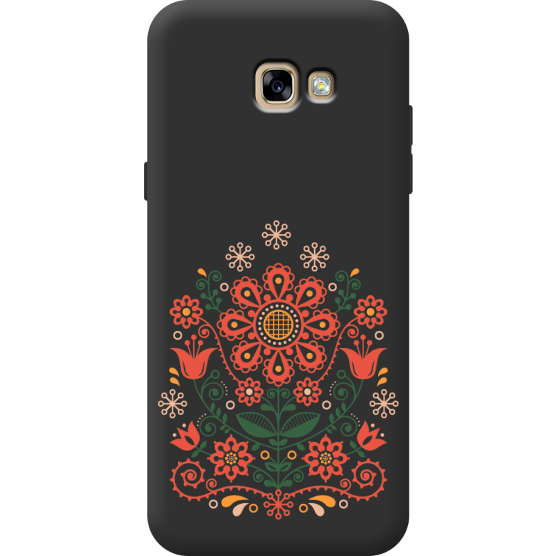 Черный чехол Uprint Samsung A720 Galaxy A7 2017 Ukrainian Ornament