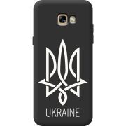 Черный чехол Uprint Samsung A720 Galaxy A7 2017 Тризуб монограмма ukraine