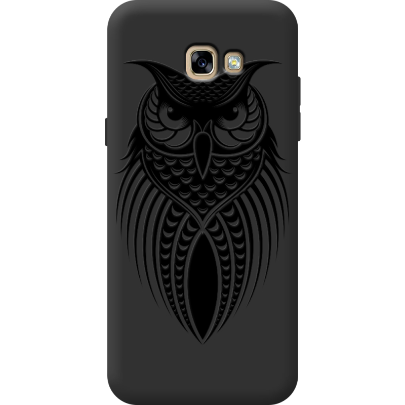 Черный чехол Uprint Samsung A720 Galaxy A7 2017 Owl