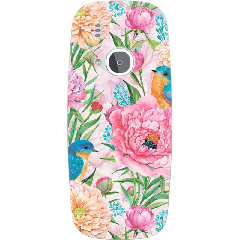 Чехол Uprint Nokia 3310 (2017) Birds in Flowers